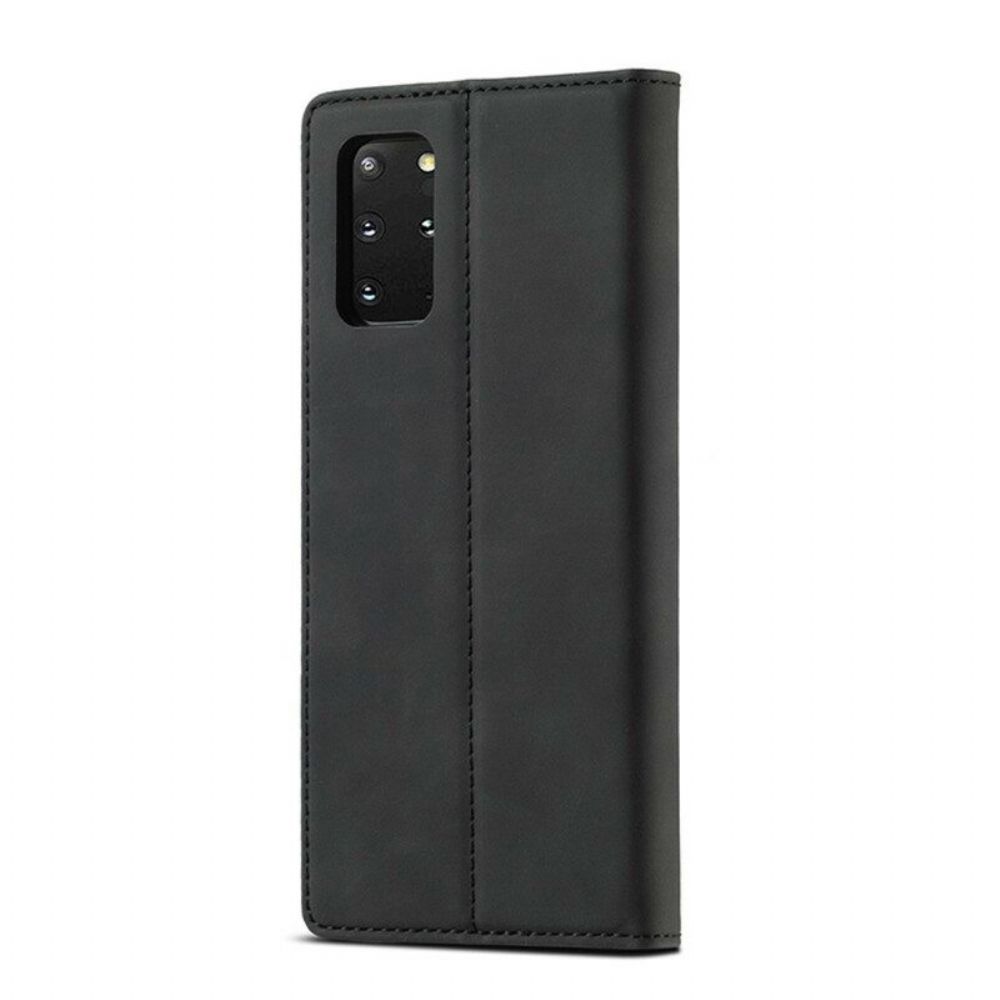 Bescherming Hoesje voor Samsung Galaxy S20 Plus / S20 Plus 5G Folio-hoesje Lc.imeeke Ledereffect