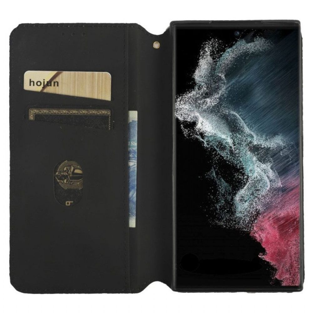 Bescherming Hoesje voor Samsung Galaxy S23 Ultra 5G Folio-hoesje 3d Patroon