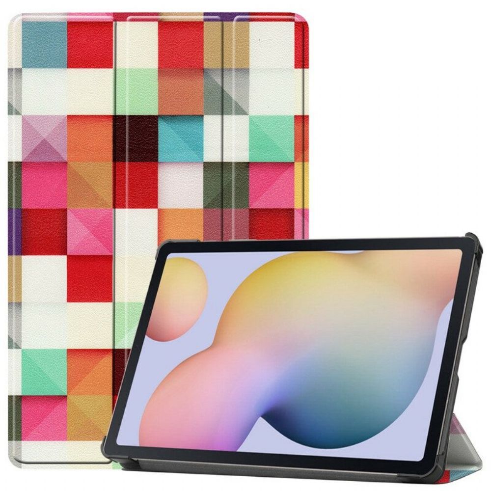 Bescherming Hoesje voor Samsung Galaxy Tab S8 / Tab S7 Mozaïek Pennenhouder