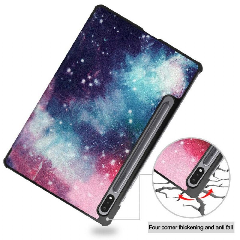 Bescherming Hoesje voor Samsung Galaxy Tab S8 / Tab S7 Space Pennenhouder