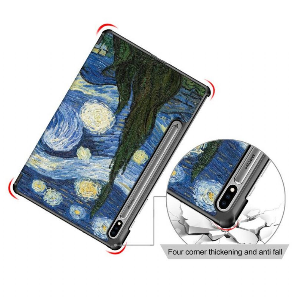 Bescherming Hoesje voor Samsung Galaxy Tab S8 / Tab S7 Verbeterde Van Gogh