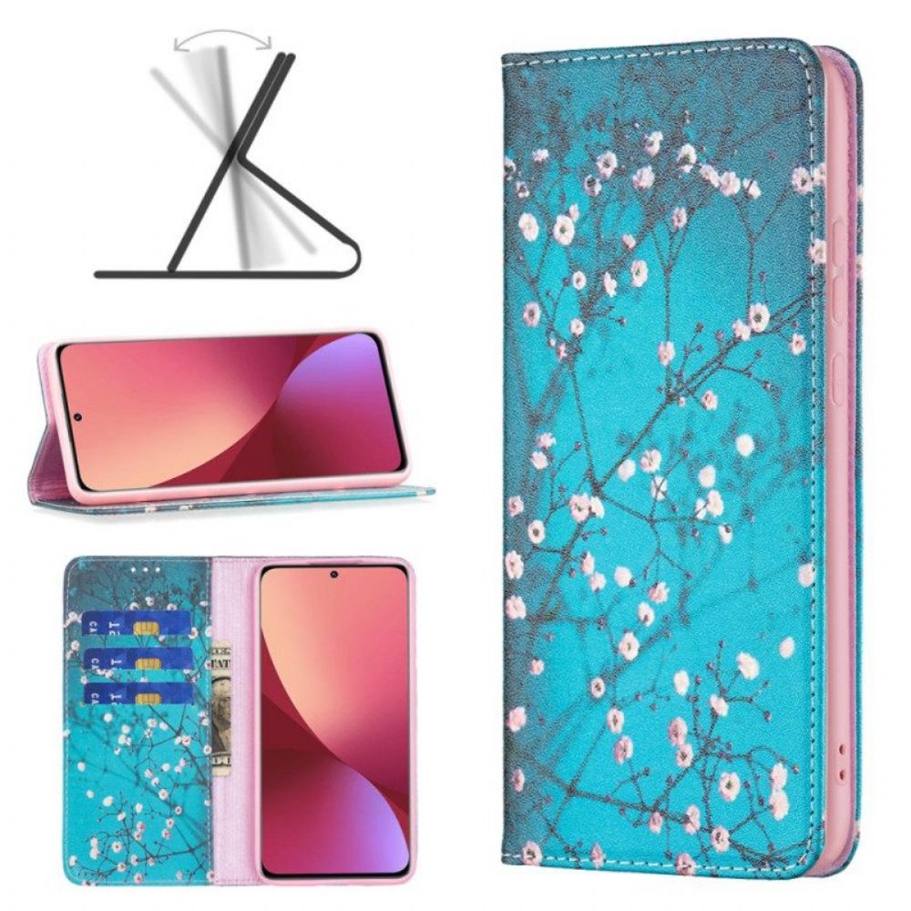 Bescherming Hoesje voor Xiaomi 12 / 12X Folio-hoesje Bloeiende Takken