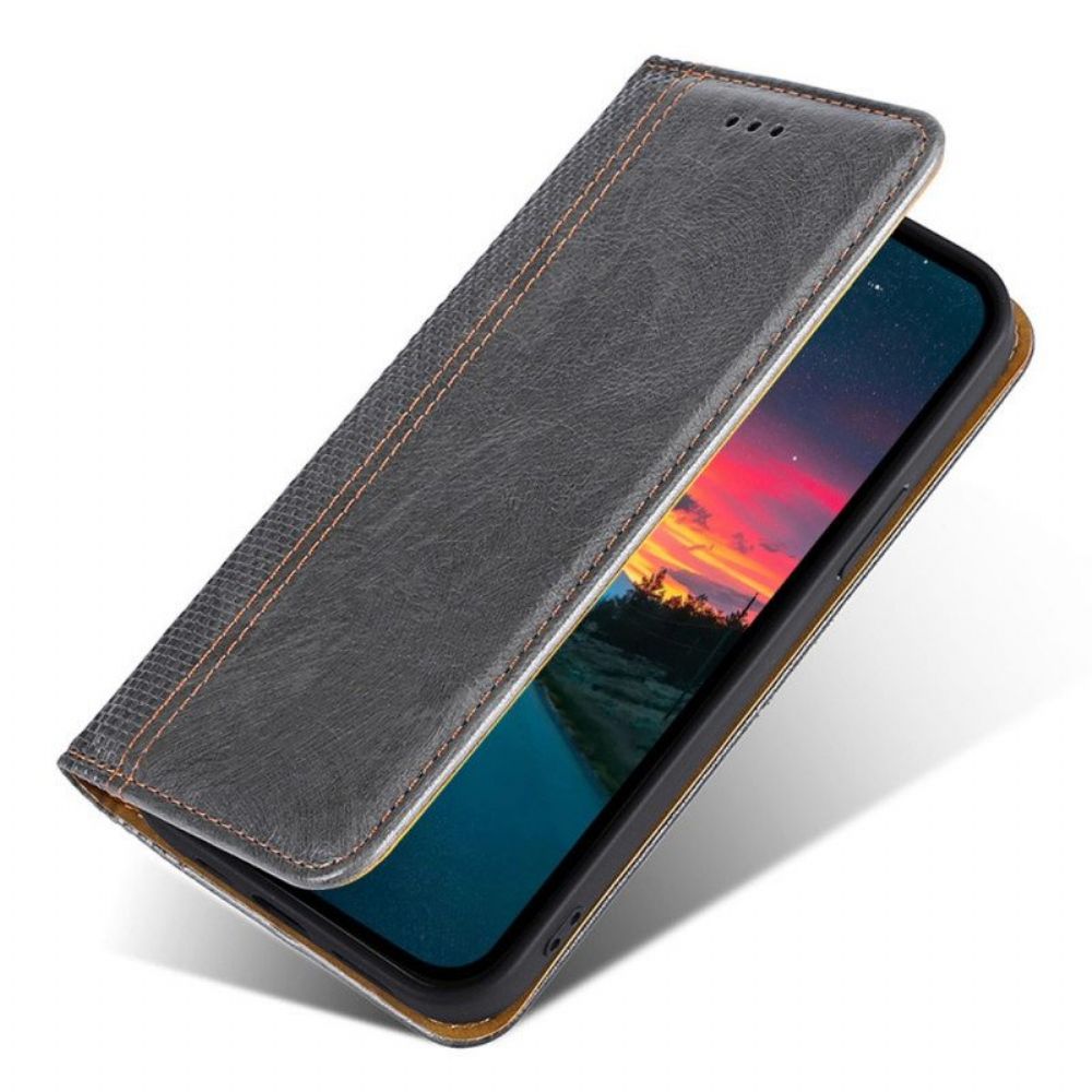 Bescherming Hoesje voor Xiaomi 12 Pro Folio-hoesje Vintage Leereffect