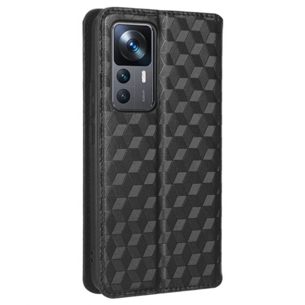 Bescherming Hoesje voor Xiaomi 12T / 12T Pro Folio-hoesje 3d Patroon