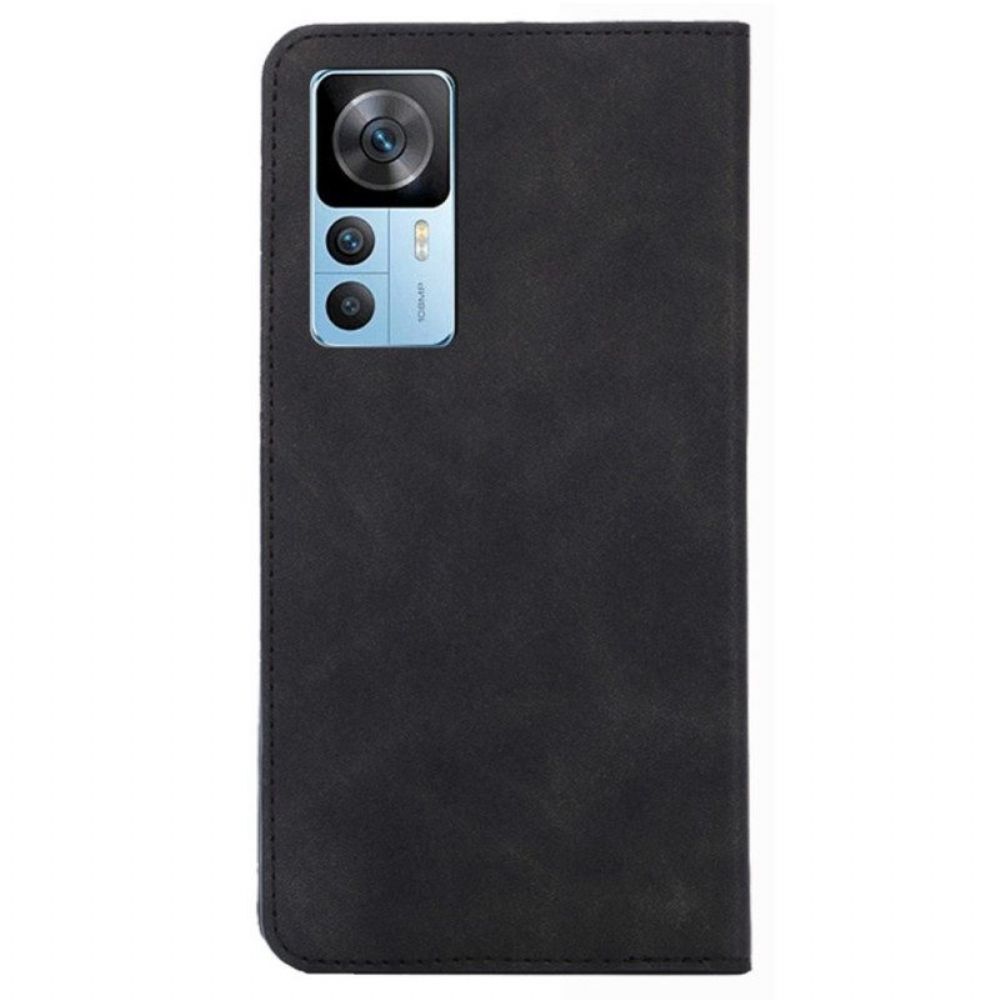 Bescherming Hoesje voor Xiaomi 12T / 12T Pro Folio-hoesje Elegantie Van Kunstleer