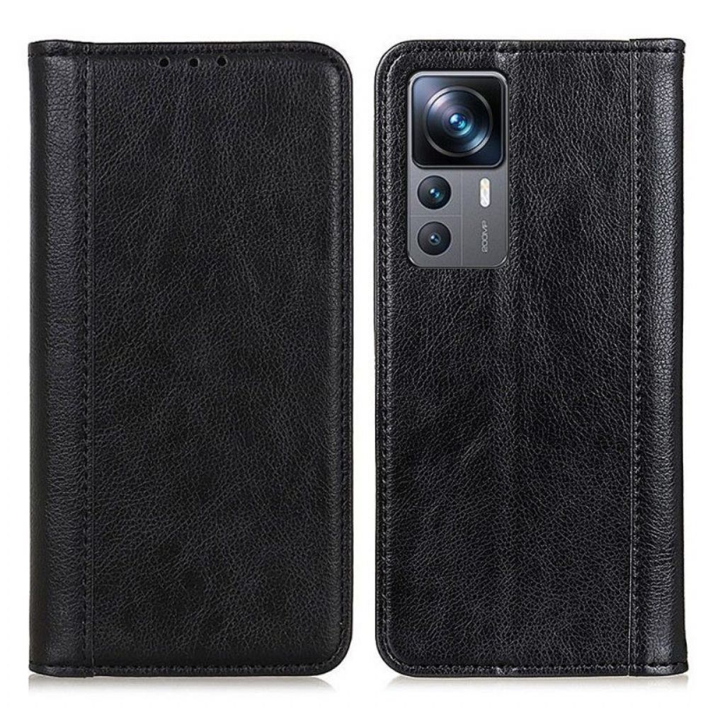 Bescherming Hoesje voor Xiaomi 12T / 12T Pro Folio-hoesje Gespleten Leer