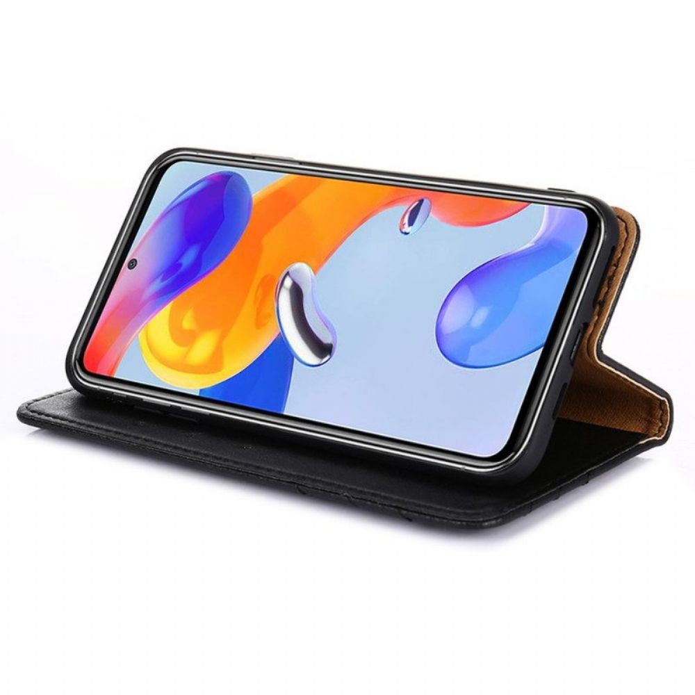 Bescherming Hoesje voor Xiaomi Redmi Note 11 Pro / 11 Pro 5G Folio-hoesje Stijl Lederen Klinknagel