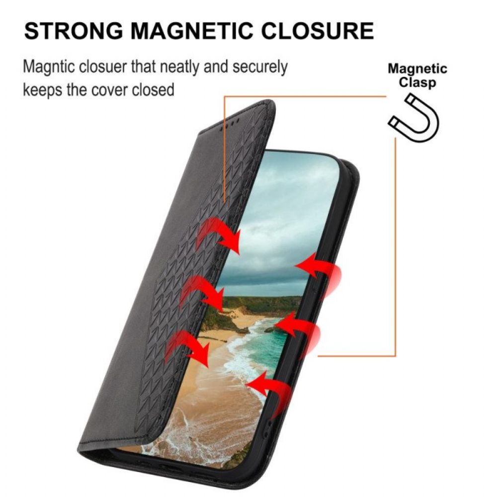 Bescherming Hoesje voor Xiaomi Redmi Note 12 5G Folio-hoesje Stijl Leer 3d-patroon