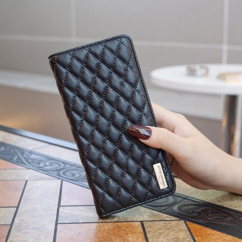 Bescherming Hoesje voor Xiaomi Redmi Note 12 Pro Folio-hoesje Gewatteerde Binfen Kleur