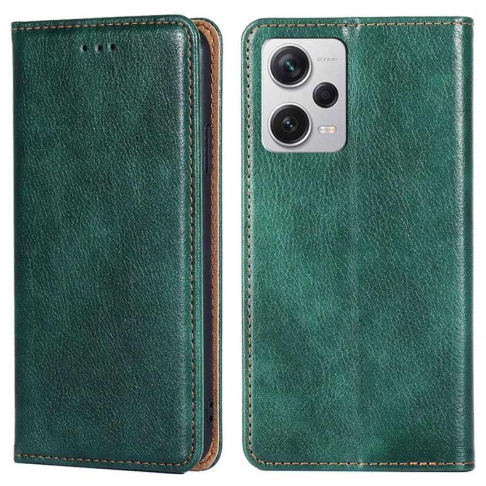 Bescherming Hoesje voor Xiaomi Redmi Note 12 Pro Plus Folio-hoesje Kunstleer Stiksels