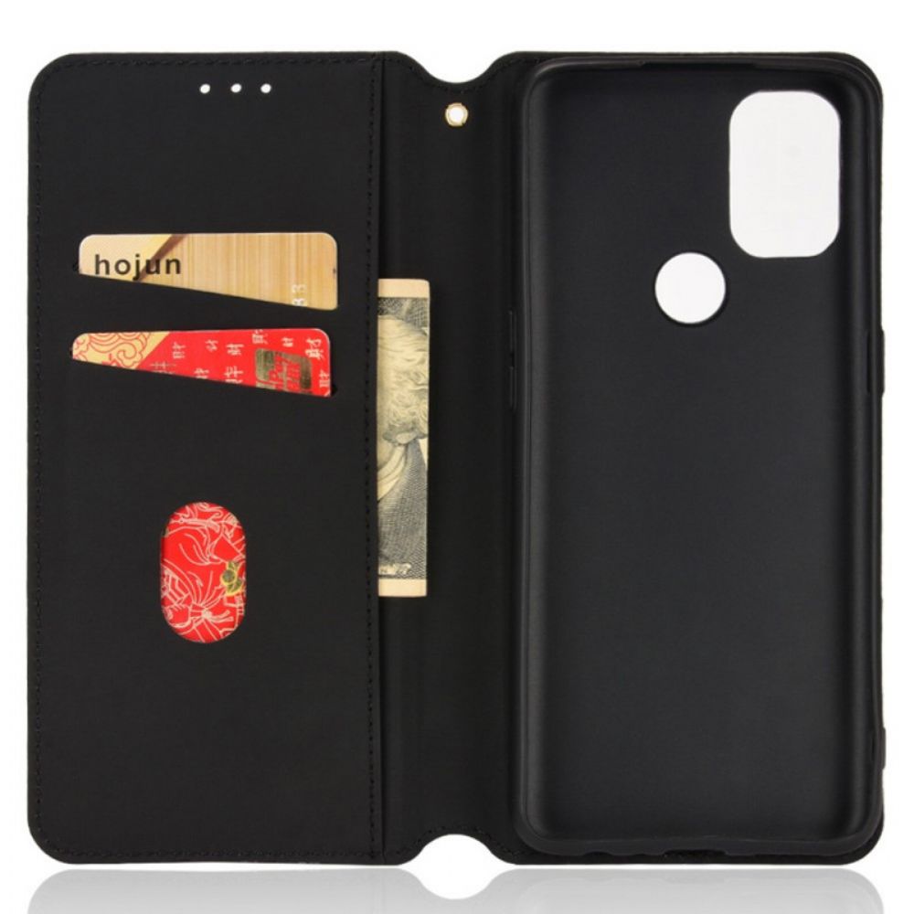 Bescherming Hoesje voor OnePlus Nord N10 Folio-hoesje Diamant Leder Effect