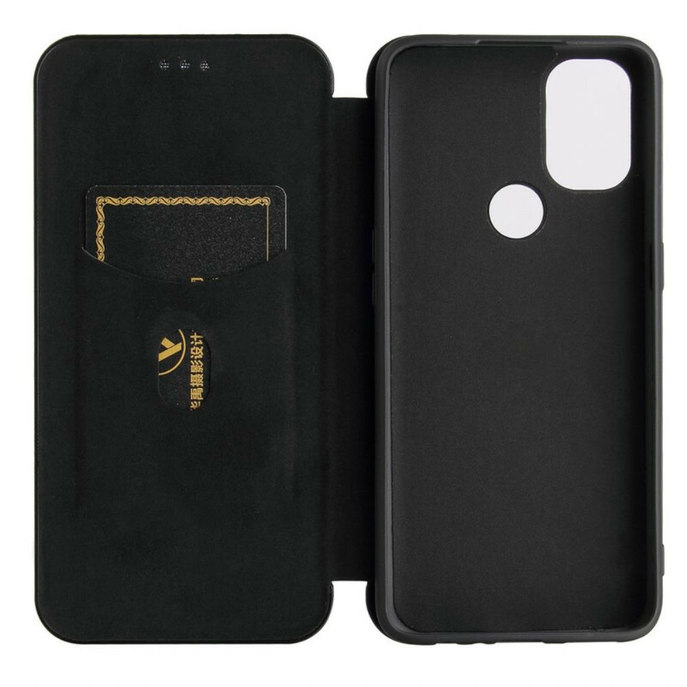 Bescherming Hoesje voor OnePlus Nord N10 Folio-hoesje Koolstofvezel