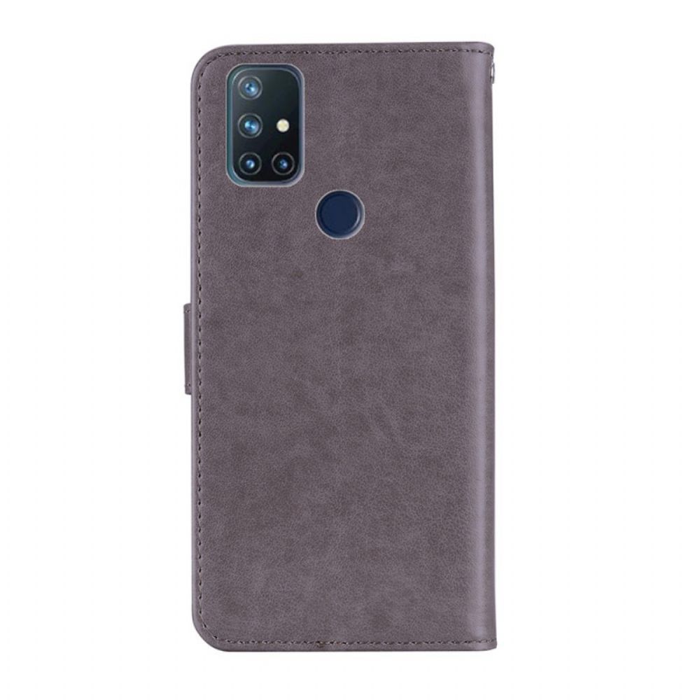 Flip Case voor OnePlus Nord N10 Uil Mandala En Charm