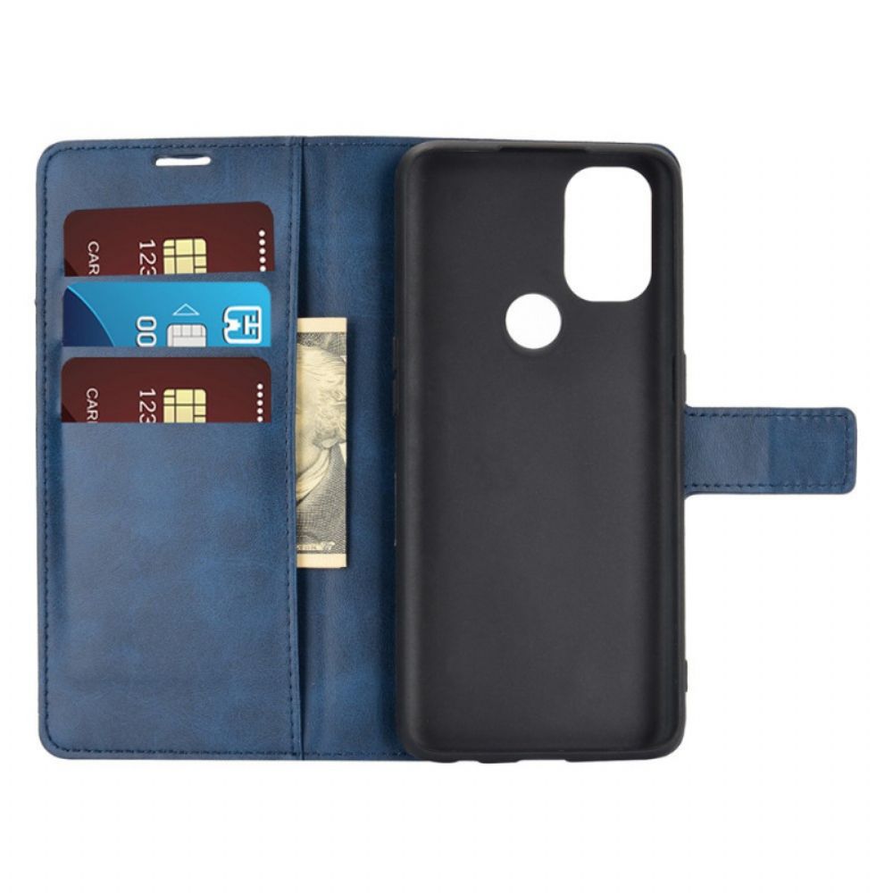 Folio-hoesje voor OnePlus Nord N10 Extreem Slank Leereffect