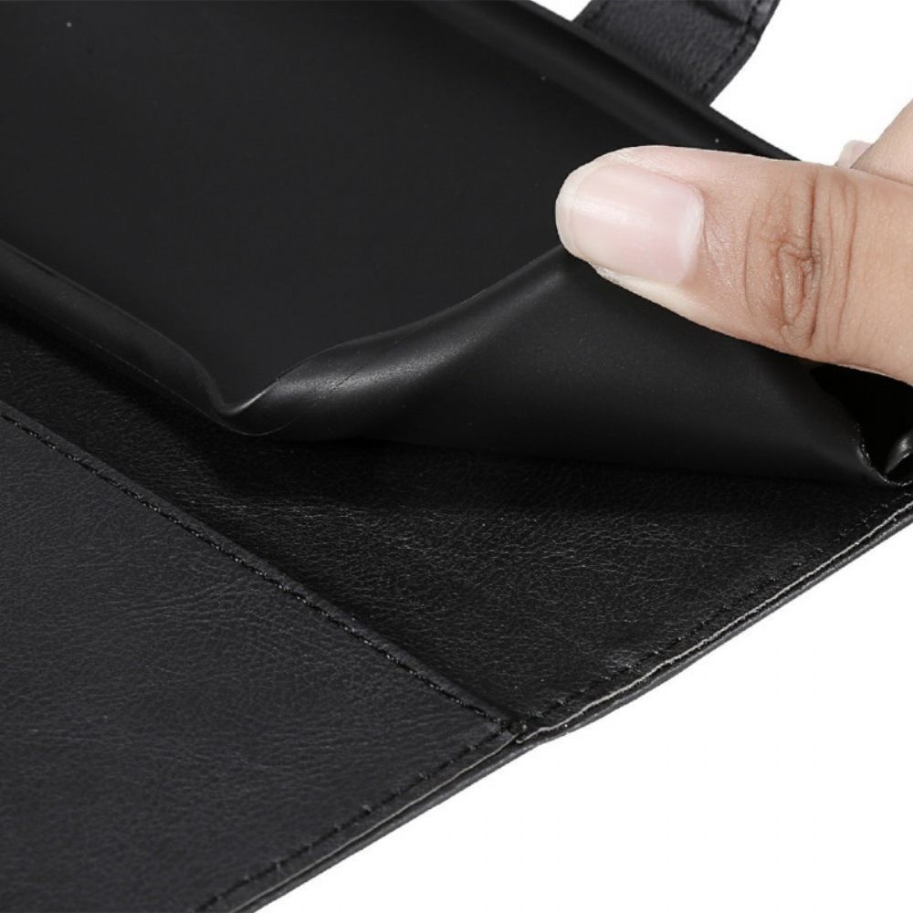 Folio-hoesje voor OnePlus Nord N10 Met Ketting Leren Bandeffect