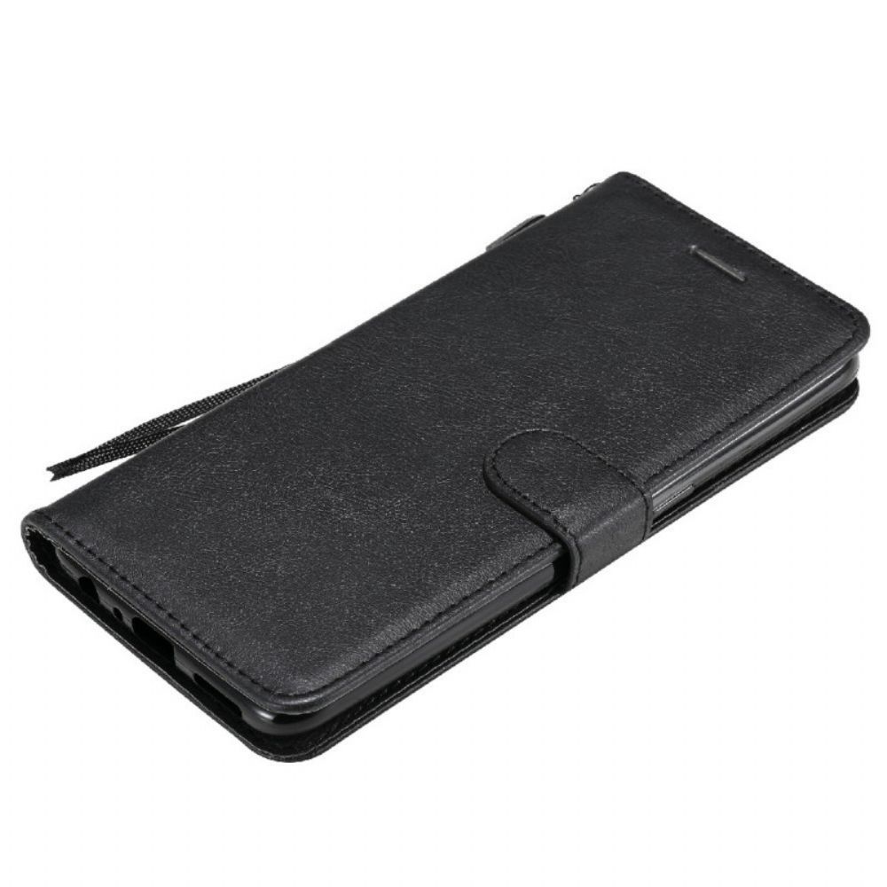 Folio-hoesje voor OnePlus Nord N10 Met Ketting Leren Bandeffect