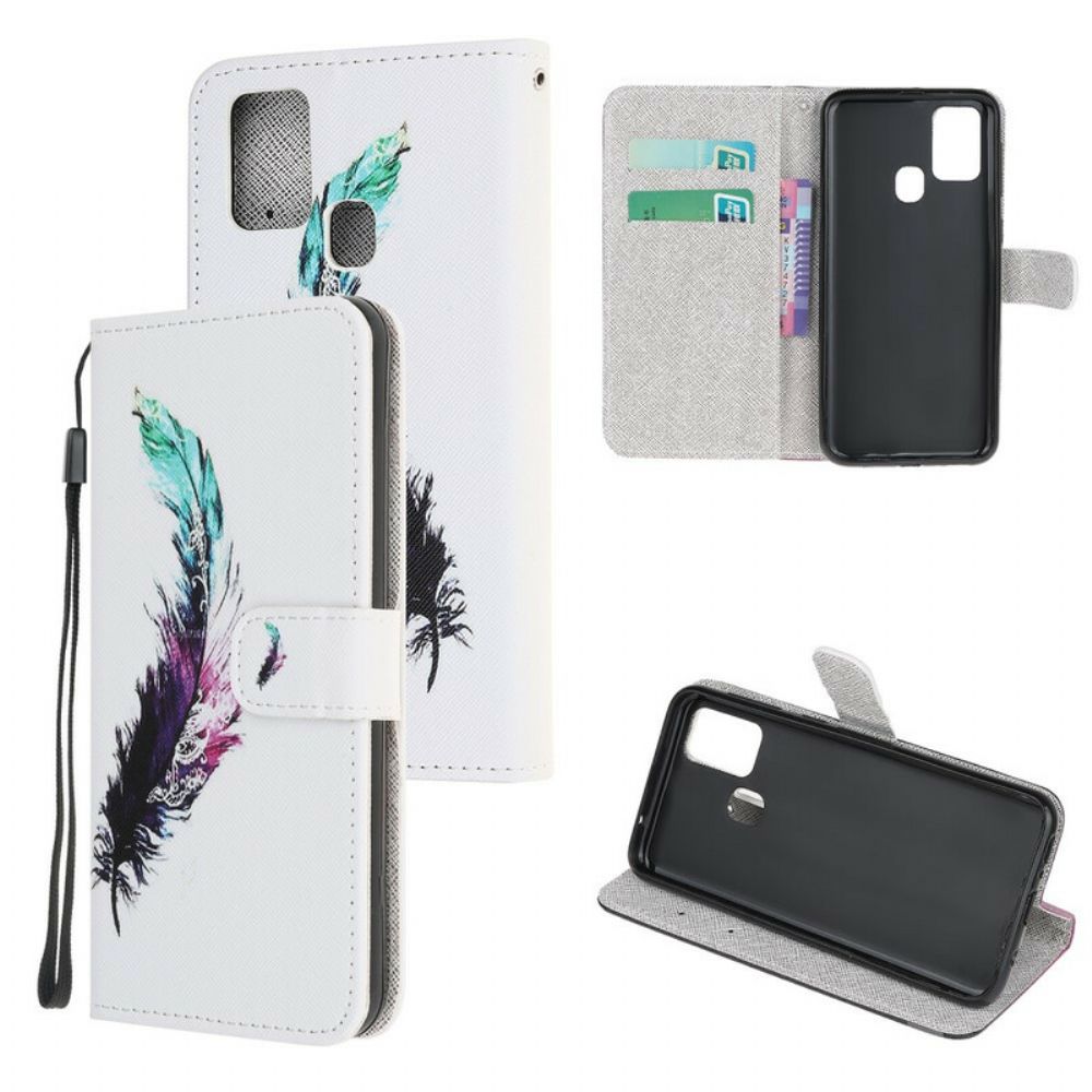 Folio-hoesje voor OnePlus Nord N10 Met Ketting Thong Veer