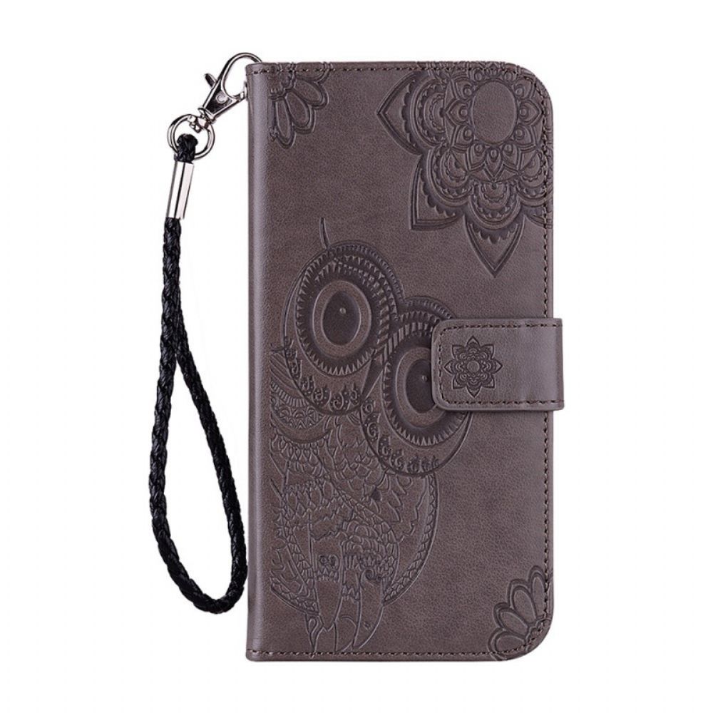 Folio-hoesje voor OnePlus Nord N10 Uil Mandala En Charm