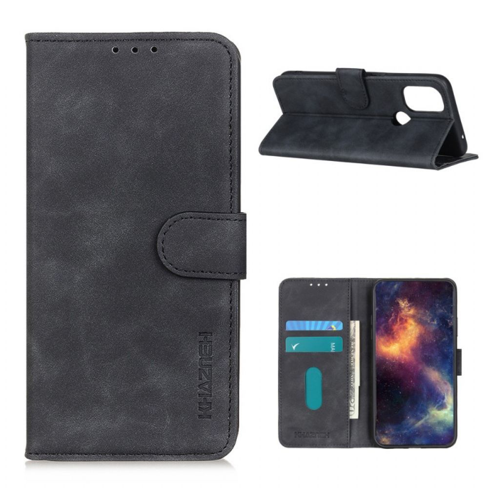 Folio-hoesje voor OnePlus Nord N10 Vintage Leereffect Khazneh