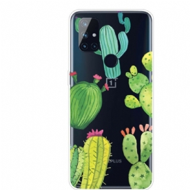 Hoesje voor OnePlus Nord N10 Cactus Aquarel