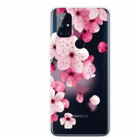 Hoesje voor OnePlus Nord N10 Kleine Roze Bloemen