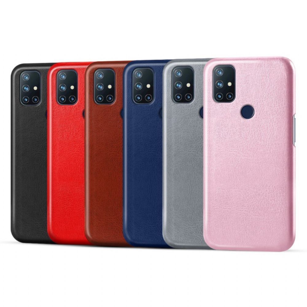 Hoesje voor OnePlus Nord N10 Ksq Leereffect