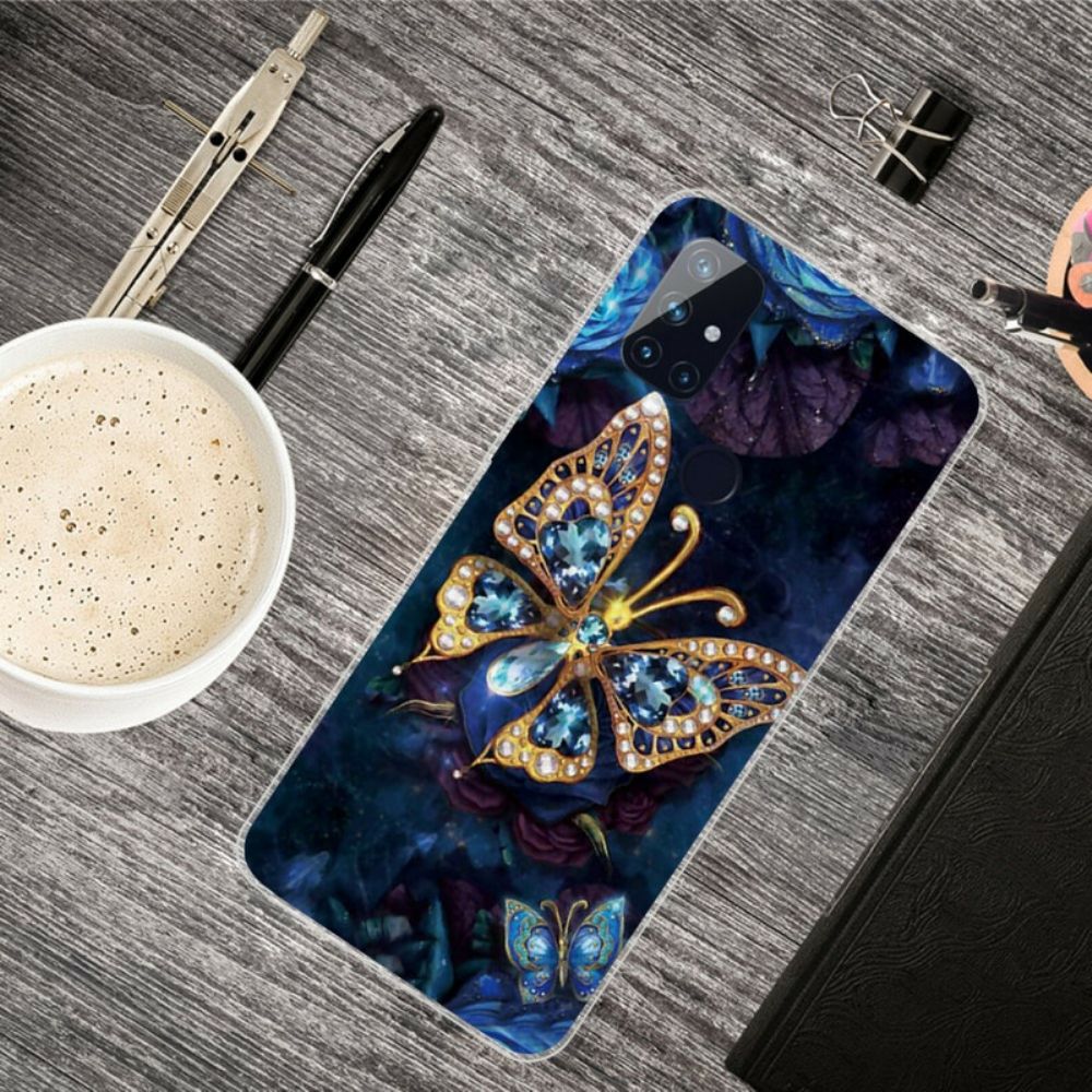 Hoesje voor OnePlus Nord N10 Luxe Vlinder