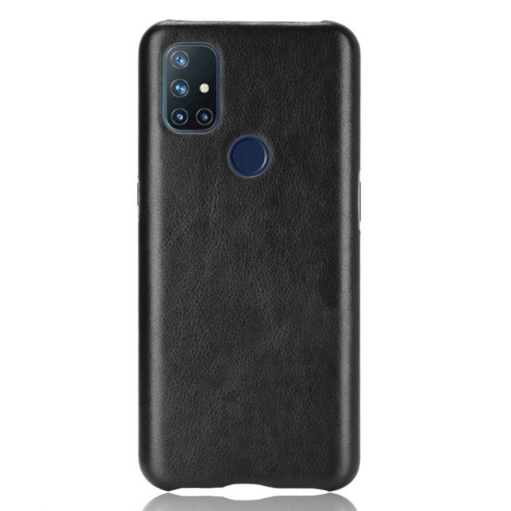 Hoesje voor OnePlus Nord N10 Prestaties Litchi Leder Effect