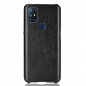 Hoesje voor OnePlus Nord N10 Prestaties Litchi Leder Effect