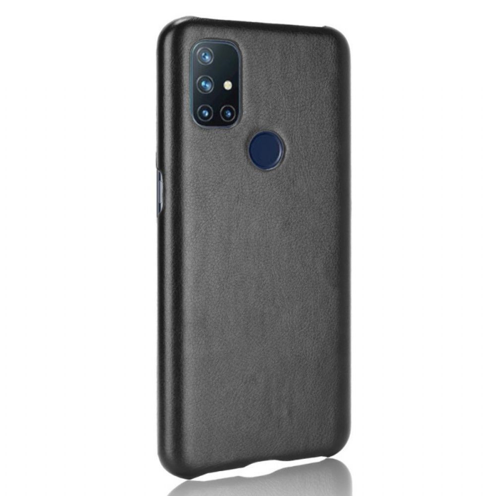 Hoesje voor OnePlus Nord N10 Prestaties Litchi Leder Effect