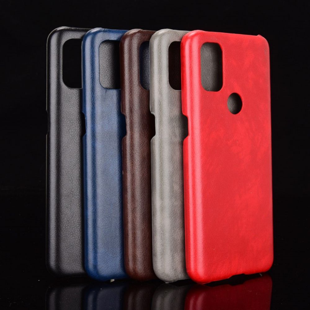 Hoesje voor OnePlus Nord N10 Prestaties Litchi Leder Effect