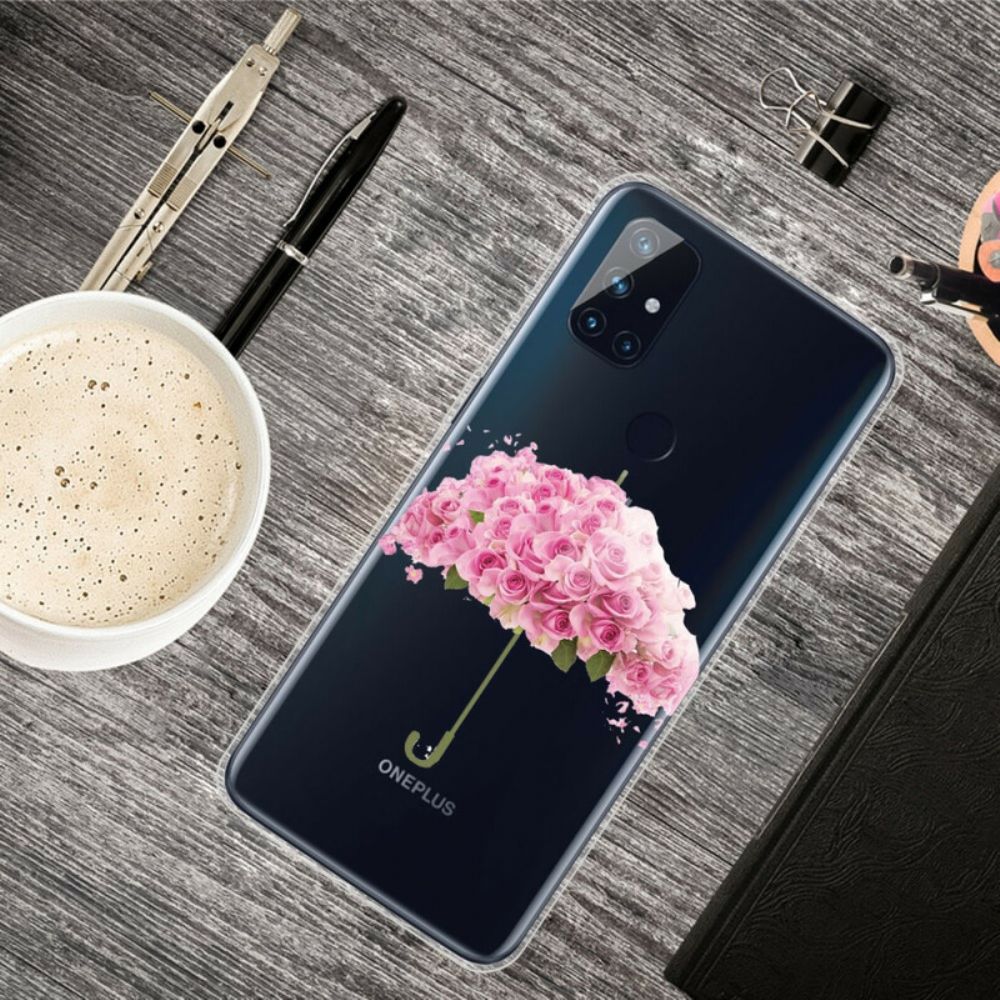 Hoesje voor OnePlus Nord N10 Rozen Paraplu