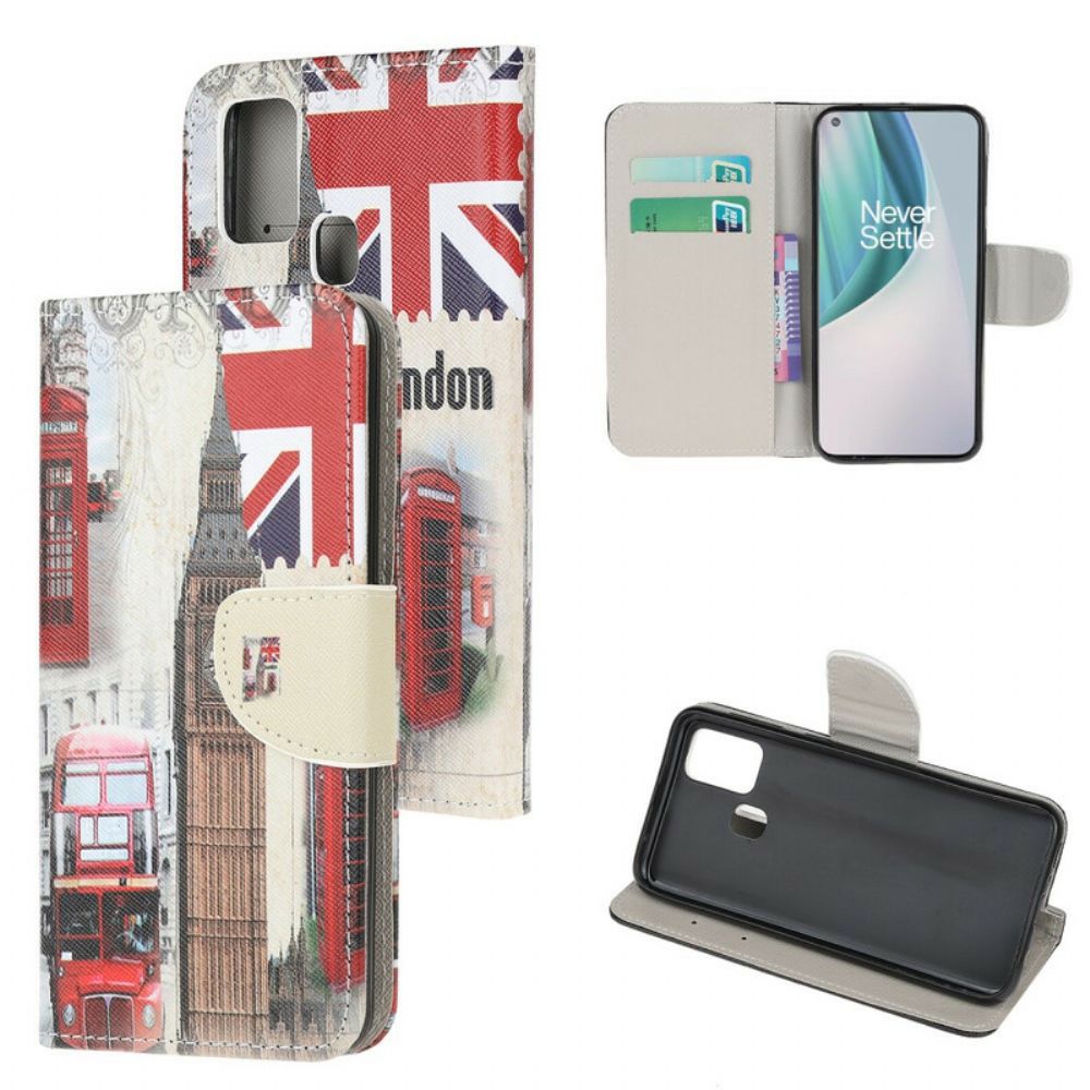 Leren Hoesje voor OnePlus Nord N10 Londenlife