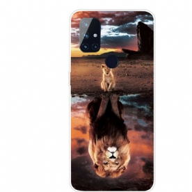 Telefoonhoesje voor OnePlus Nord N10 Lion Cub Dream