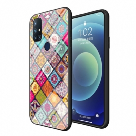 Telefoonhoesje voor OnePlus Nord N10 Magnetische Patchwork Houder