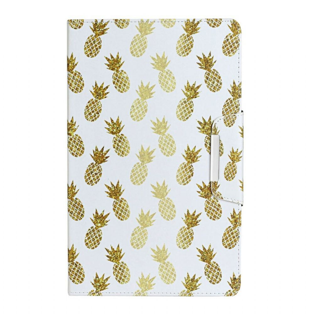 Flip Case voor Samsung Galaxy Tab A 8" (2019) Gouden Ananas