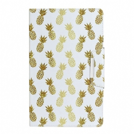 Flip Case voor Samsung Galaxy Tab A 8" (2019) Gouden Ananas