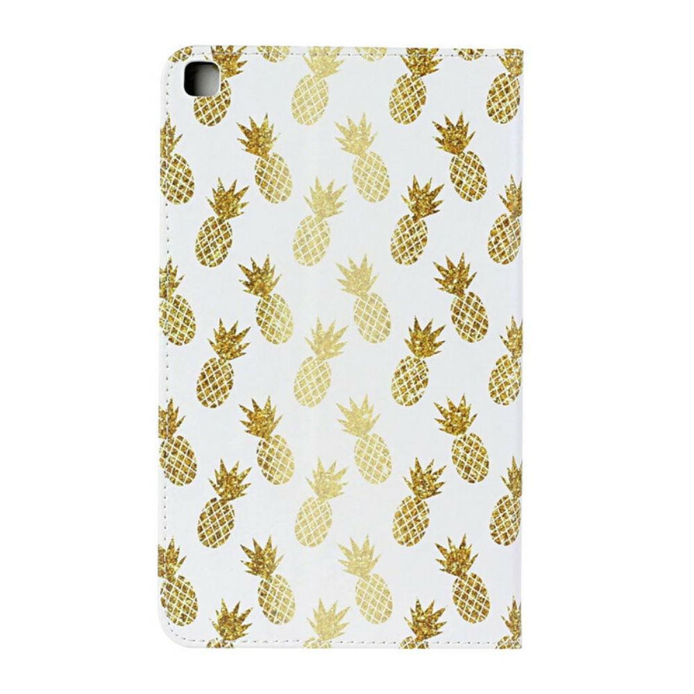 Flip Case voor Samsung Galaxy Tab A 8" (2019) Gouden Ananas