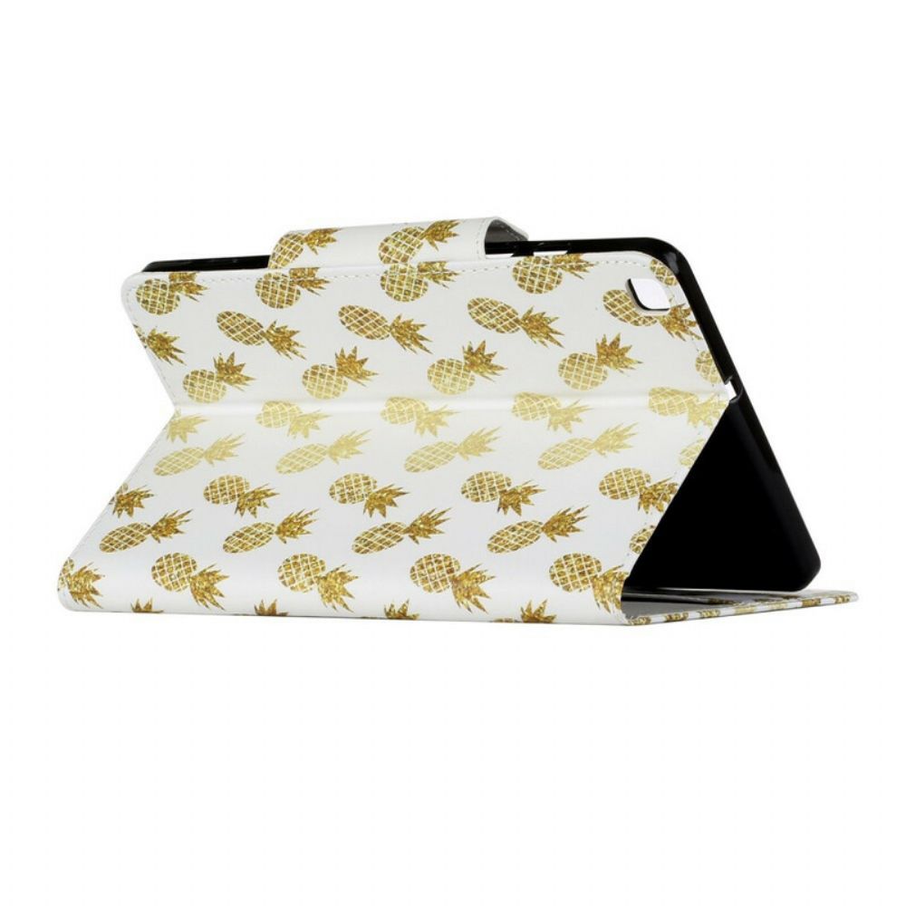 Flip Case voor Samsung Galaxy Tab A 8" (2019) Gouden Ananas