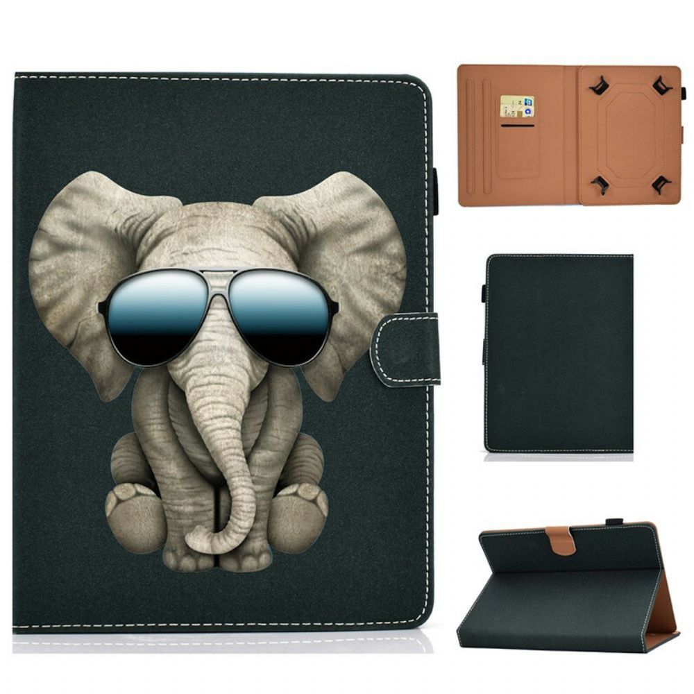 Flip Case voor Samsung Galaxy Tab A 8" (2019) Koele Olifant