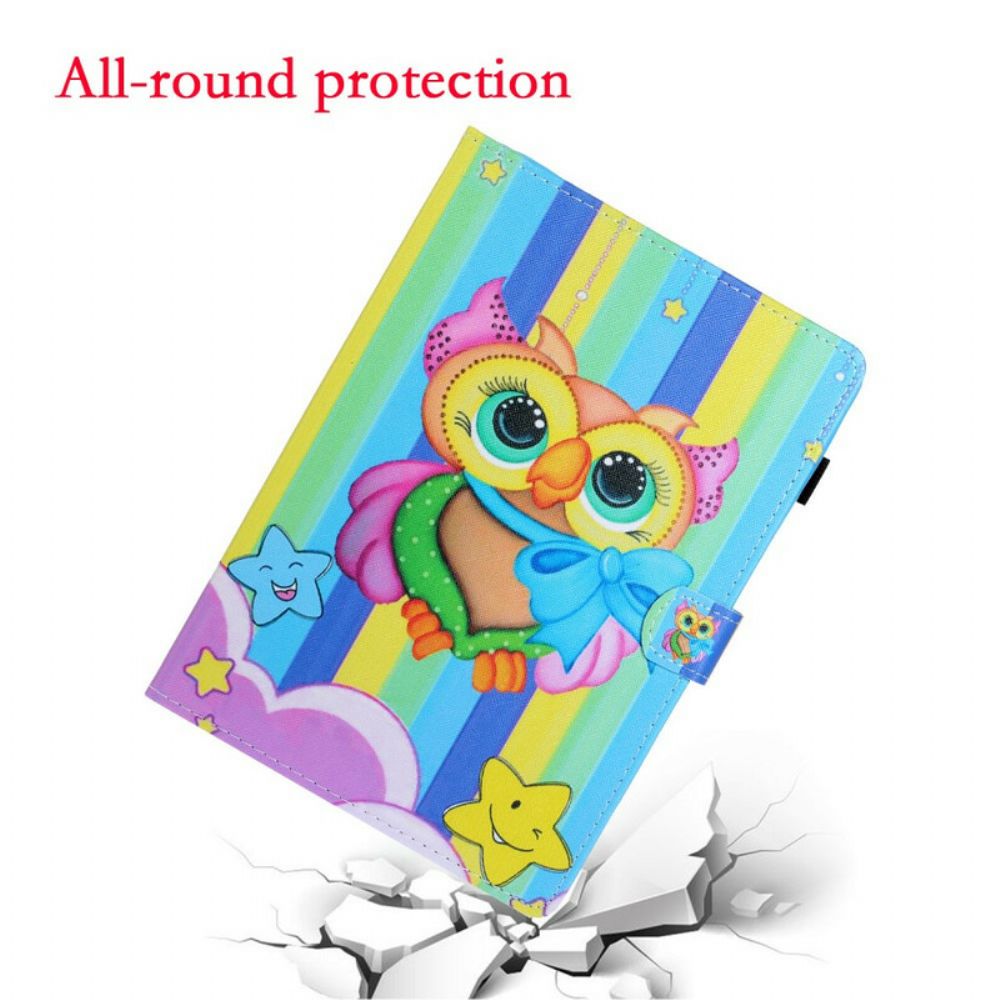 Flip Case voor Samsung Galaxy Tab A 8" (2019) Veelkleurige Uil