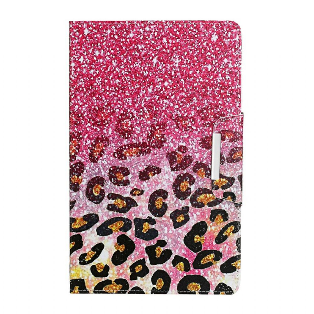 Folio-hoesje voor Samsung Galaxy Tab A 8" (2019) Glanzend Cheetah-patroon