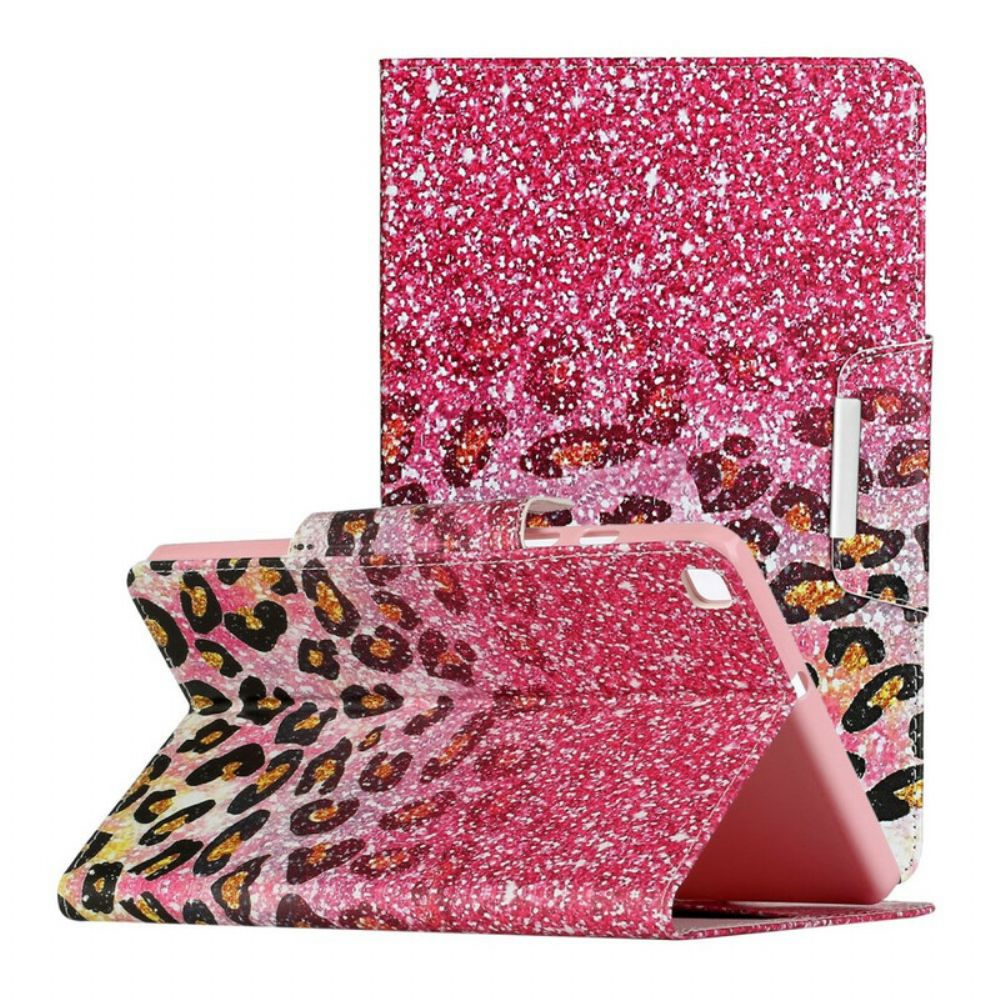 Folio-hoesje voor Samsung Galaxy Tab A 8" (2019) Glanzend Cheetah-patroon