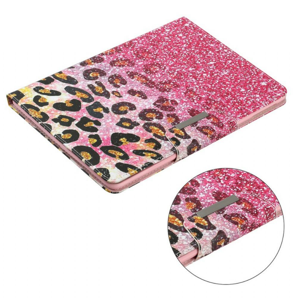 Folio-hoesje voor Samsung Galaxy Tab A 8" (2019) Glanzend Cheetah-patroon