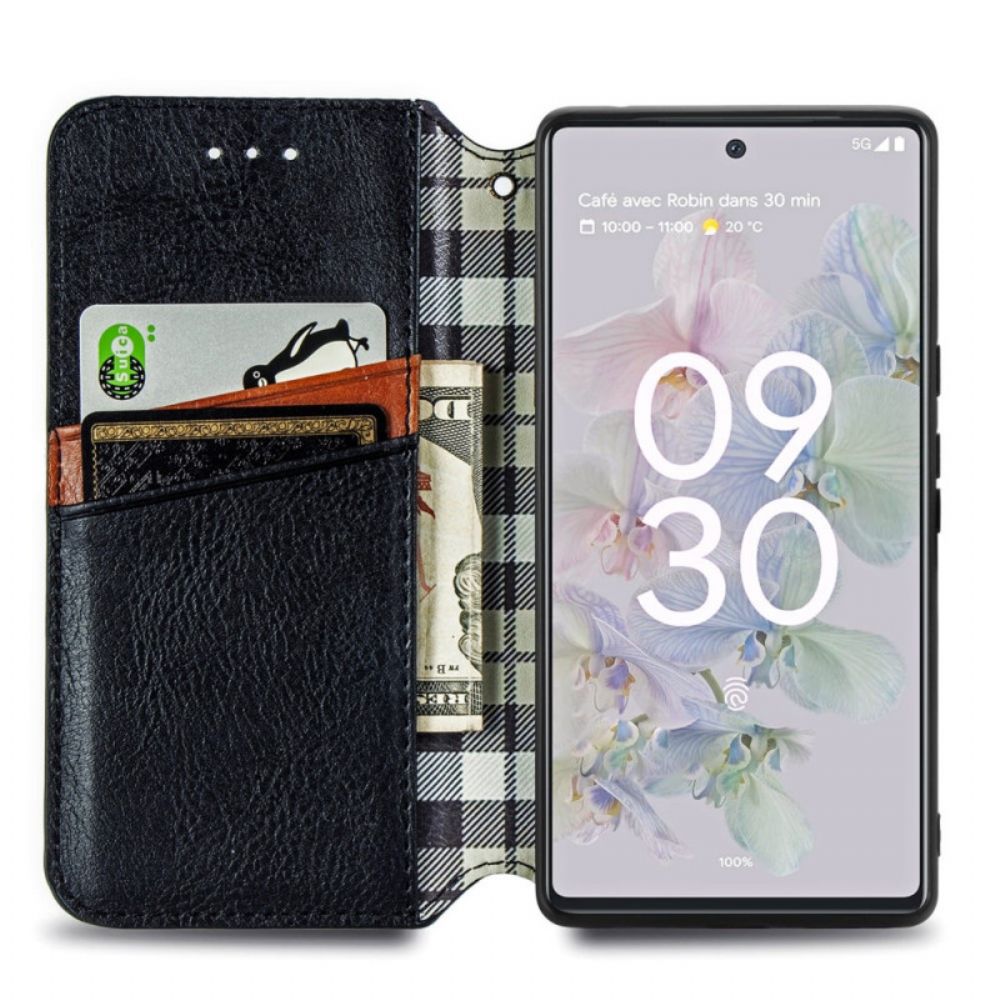 Bescherming Hoesje voor Google Pixel 6A Folio-hoesje 3d-patroon