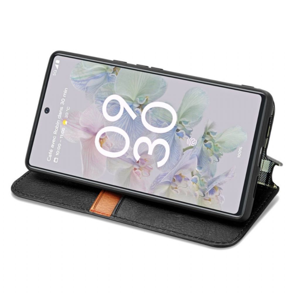 Bescherming Hoesje voor Google Pixel 6A Folio-hoesje 3d-patroon