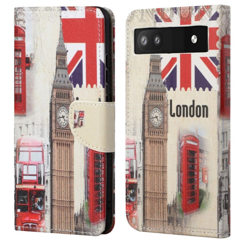 Flip Case voor Google Pixel 6A Londen