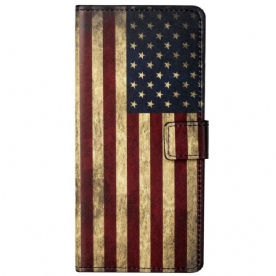 Folio-hoesje voor Google Pixel 6A Amerikaanse Vlag