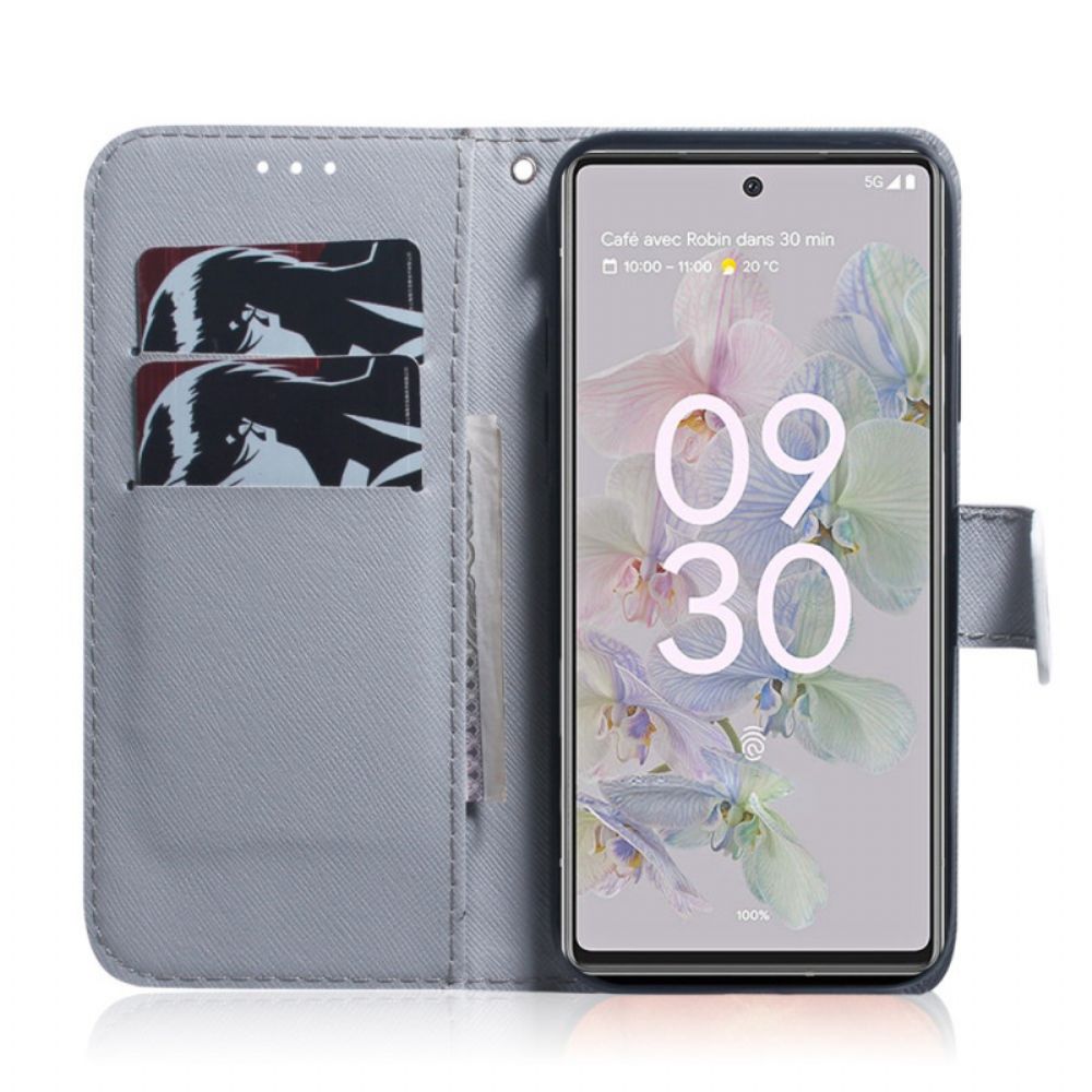 Folio-hoesje voor Google Pixel 6A Mopshond