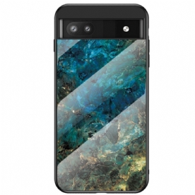 Telefoonhoesje voor Google Pixel 6A Marmer Gehard Glas